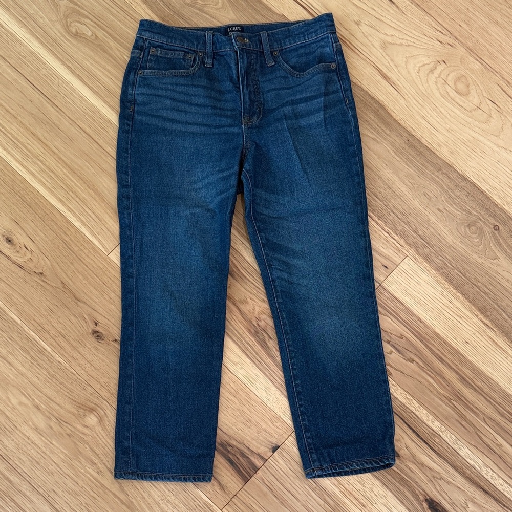 J. Crew Essential Straight Blue Jeans